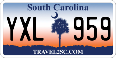 SC license plate YXL959