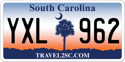 SC license plate YXL962