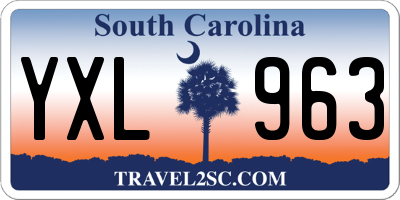 SC license plate YXL963