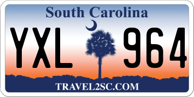 SC license plate YXL964