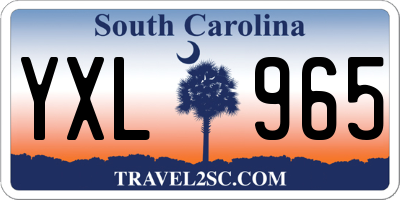 SC license plate YXL965