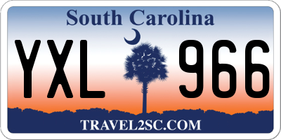 SC license plate YXL966