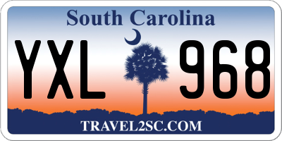 SC license plate YXL968