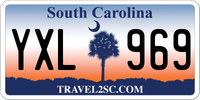 SC license plate YXL969