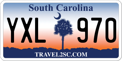 SC license plate YXL970