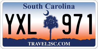 SC license plate YXL971