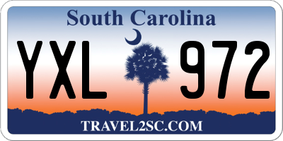 SC license plate YXL972