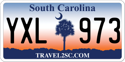 SC license plate YXL973