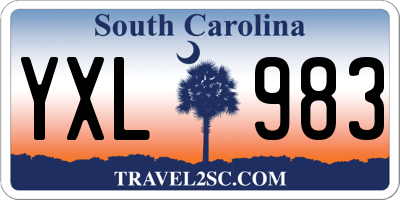 SC license plate YXL983