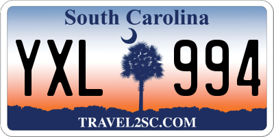 SC license plate YXL994