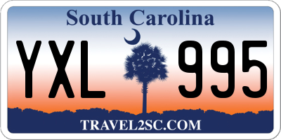 SC license plate YXL995