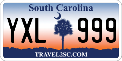 SC license plate YXL999