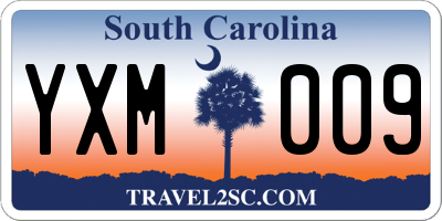 SC license plate YXM009