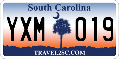 SC license plate YXM019