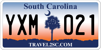 SC license plate YXM021