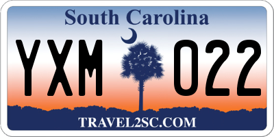 SC license plate YXM022