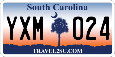 SC license plate YXM024