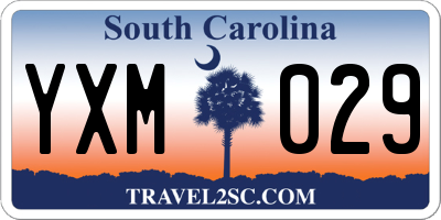 SC license plate YXM029