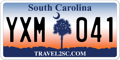SC license plate YXM041