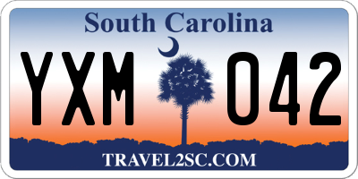 SC license plate YXM042