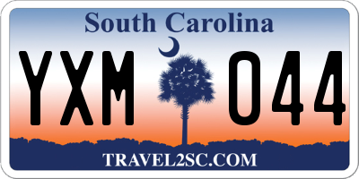 SC license plate YXM044