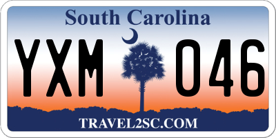 SC license plate YXM046