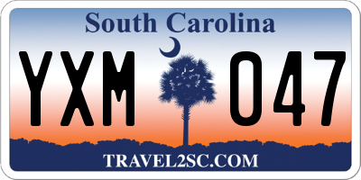 SC license plate YXM047