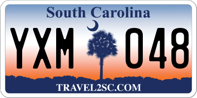 SC license plate YXM048