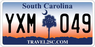 SC license plate YXM049