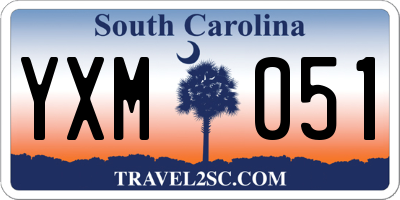 SC license plate YXM051