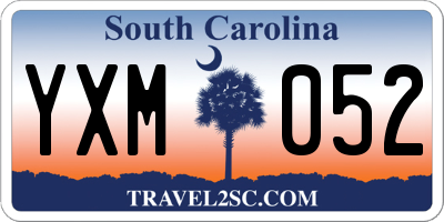 SC license plate YXM052