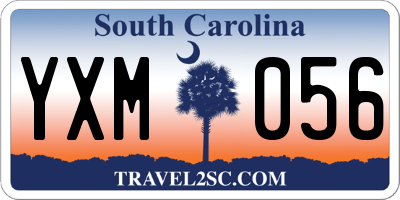 SC license plate YXM056