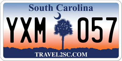 SC license plate YXM057