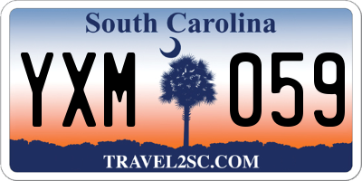 SC license plate YXM059