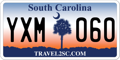 SC license plate YXM060