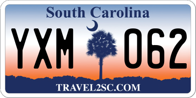 SC license plate YXM062