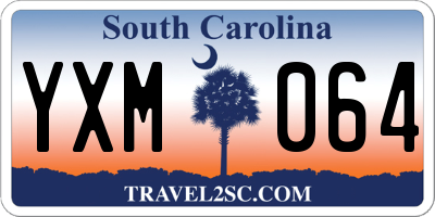 SC license plate YXM064