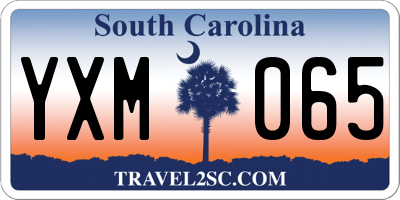 SC license plate YXM065