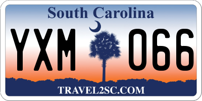 SC license plate YXM066