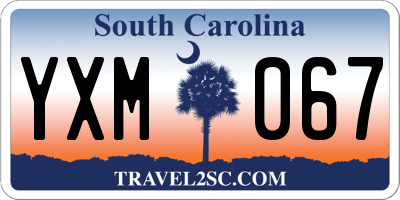 SC license plate YXM067