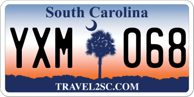 SC license plate YXM068