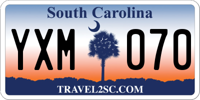 SC license plate YXM070