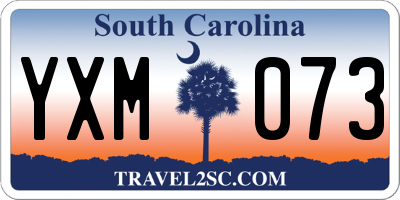 SC license plate YXM073