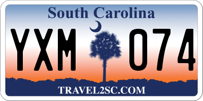 SC license plate YXM074