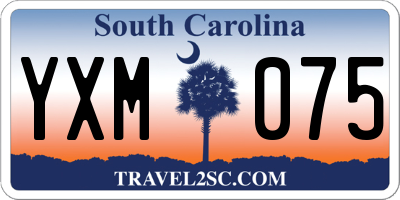 SC license plate YXM075