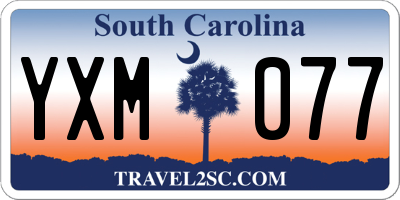 SC license plate YXM077
