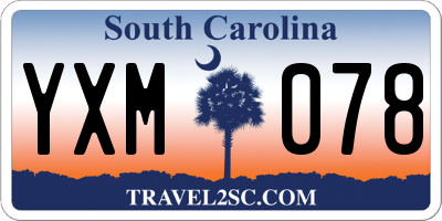 SC license plate YXM078