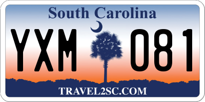 SC license plate YXM081