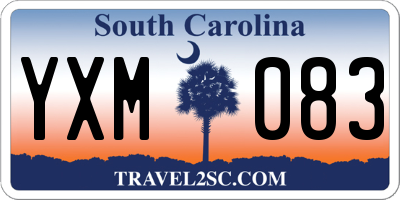 SC license plate YXM083