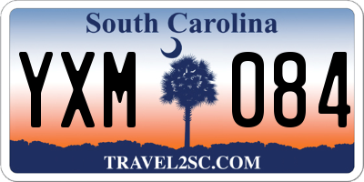 SC license plate YXM084
